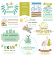 Baby Arrival and Shower Collection vector image