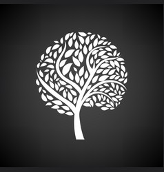 Ecological tree leaves icon Ecological tree leaves icon vector image