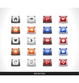 Web buttons pack vector image