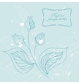 Floral background vector image