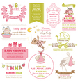 Baby Arrival and Shower Collection vector image