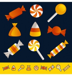 Halloween candy vector image