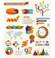 Elements and icons of infographics vector image