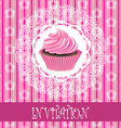 Card with cupcake Card with cupcake vector image