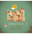Collection of houses vector image