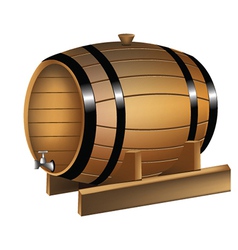 Barrel of wine vector image