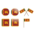 Badges with flag of Sri Lanka vector image