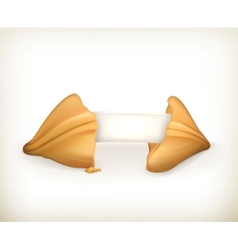 Fortune cookie banner vector image