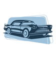 Retro car silhouette vector image