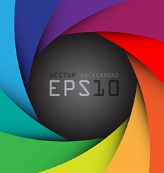 Colorful camera shutter background eps10 vector image
