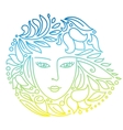 Woman face vector image