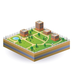 Isometric image vector image