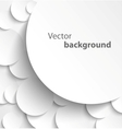 Paper circles with drop shadows vector image