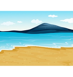 A sea shore vector image