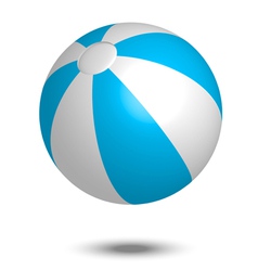 Blue summer ball vector image