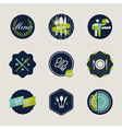 Restaurant menu labels set of design elements vector image