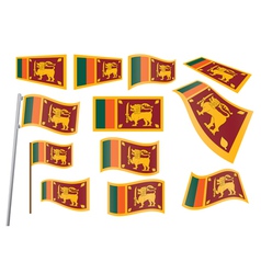 Flag of Sri Lanka vector image