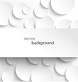 Paper banner on circle background vector image