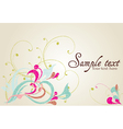 Vintage card vector image