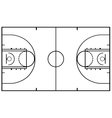 Basketball Court vector image