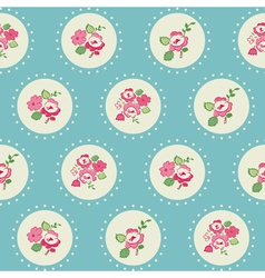Seamless Vintage Flower Background vector image