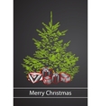 Christmas tree vector image
