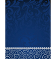 Floral blue pattern vector image