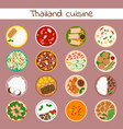 National traditional thai food thailand asian National traditional thai food thailand asian vector image