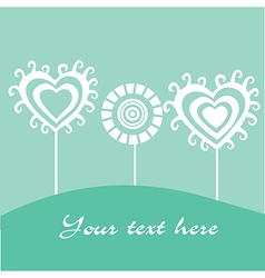 Greeting card spring theme vector image