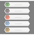 Horizontal trendy Design template vector image