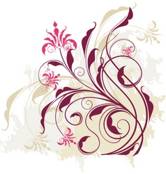Floral vine graphic vector image