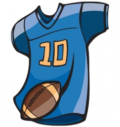 Football jersey vector image