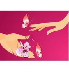 Hands vector image