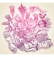 Floral background vector image