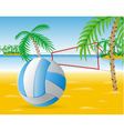 Beach volley vector image