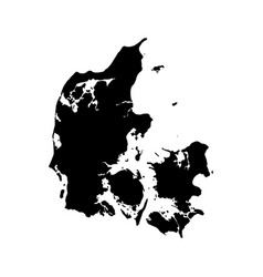 Netherlands country map simple black silhouette Vector Image