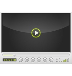 Video movie media player vector image