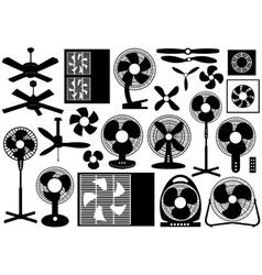 Different Ventilator Set vector image