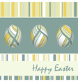 Easter card with eggs vector image