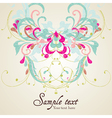 Vintage card vector image