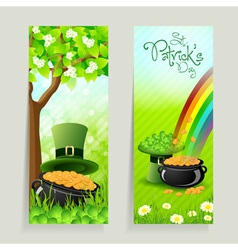 Set of St Patricks Day Cards vector image