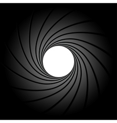 Abstract inside the gun tube vector image