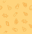 Wild west color outline isometric pattern vector image