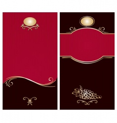 Wine label vector image