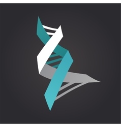 DNA genetic element and icon vector image