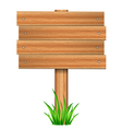 Wooden sign vector image