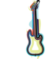 Abstract guitar vector image