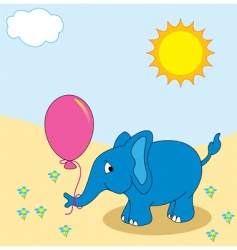 Baby elephant vector image