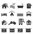 Real-estate icons vector image