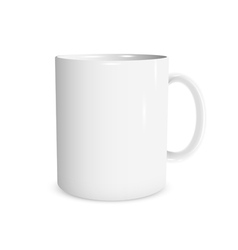 Realistic white cup vector image